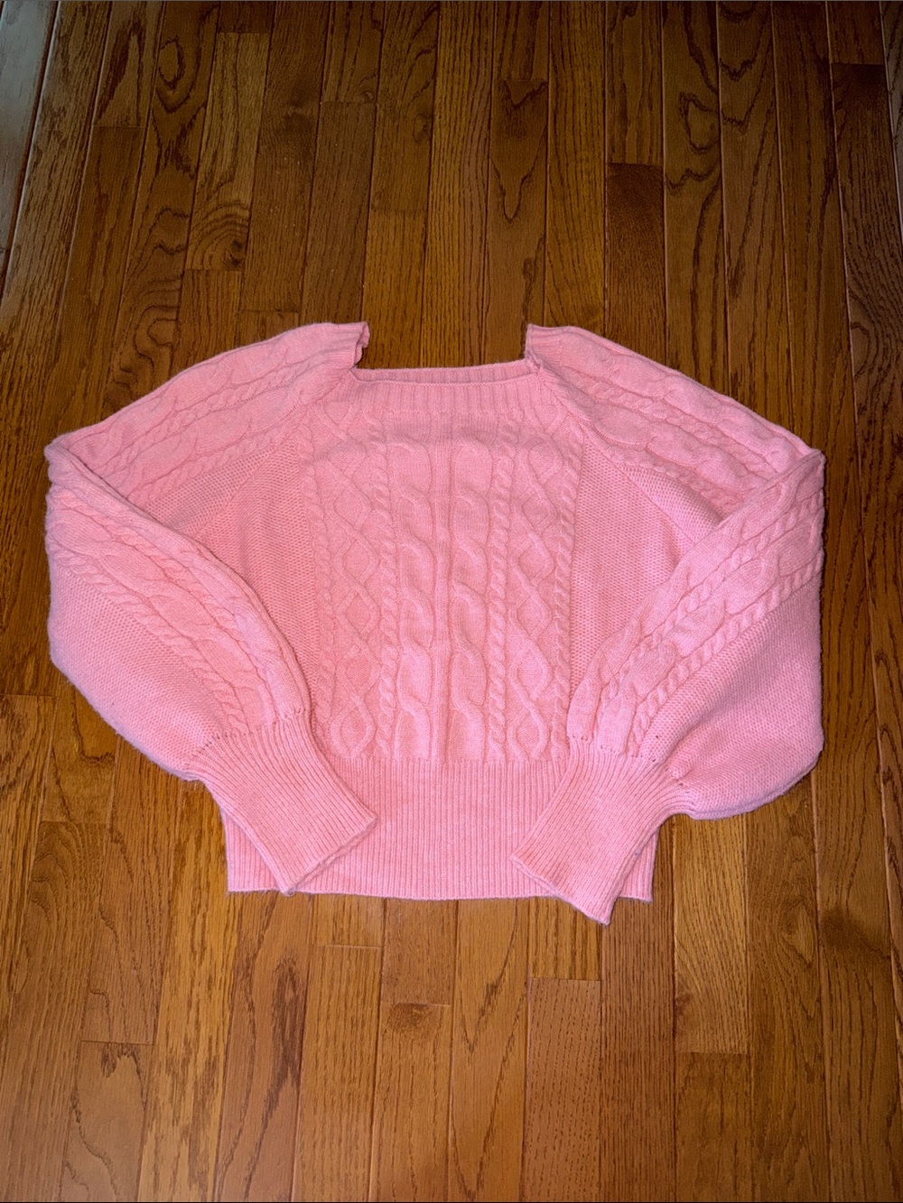 HYFVE Soft Pink Cable Knit Sweater